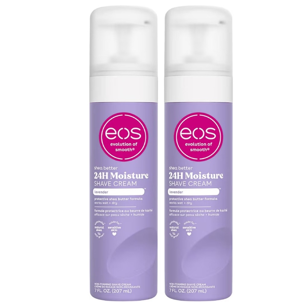 Eos Shea-Better Lavender Shaving Cream- 2 pack Set NEW 🏷️
